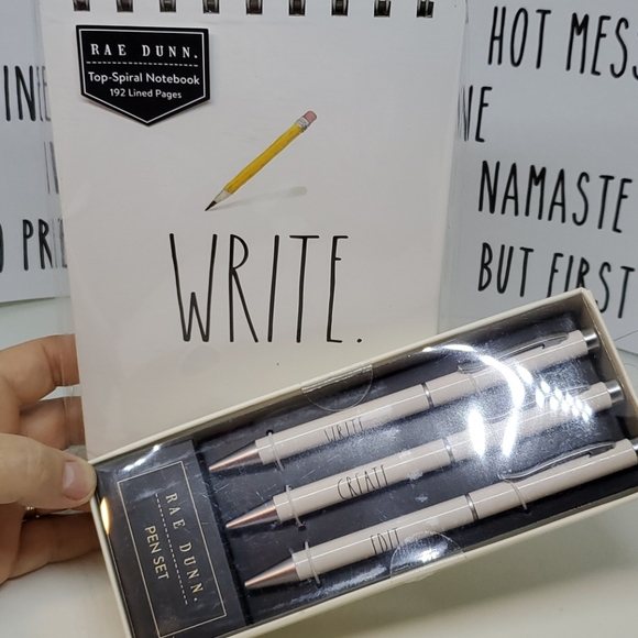 New Rae Dunn Notebook and Pen Set